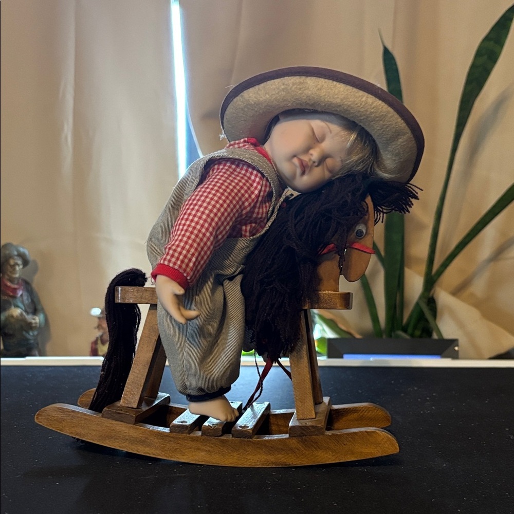 Vintage Ashton Drake “Asleep in the Saddle”